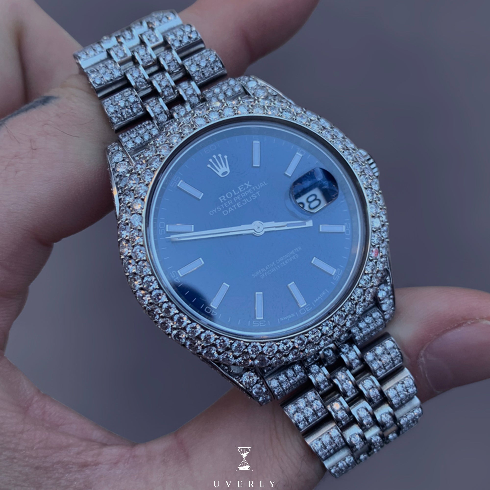Iced rolex datejust 41mm Outlet