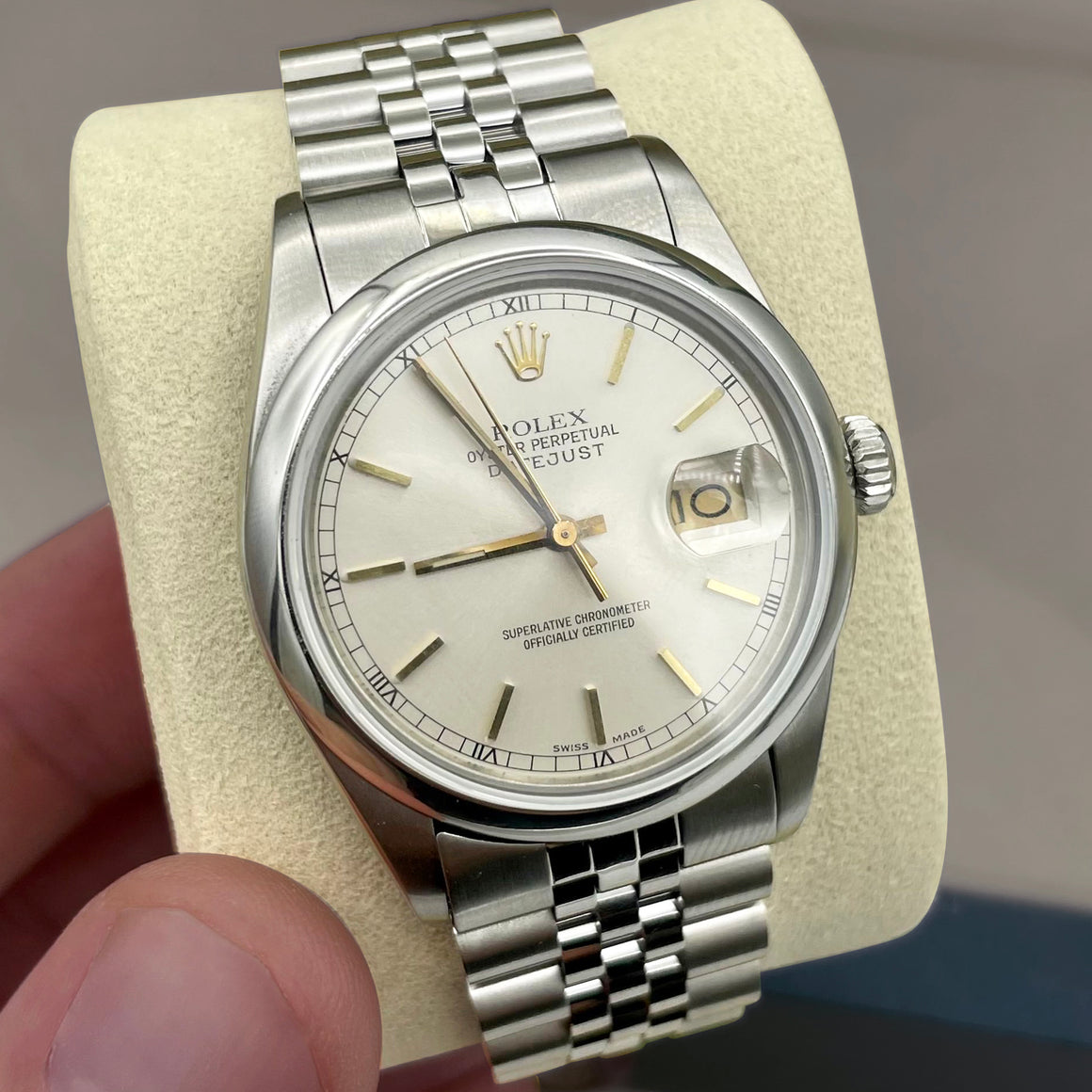 Rolex DateJust 36mm Stainless Steel White Dial | Uverly