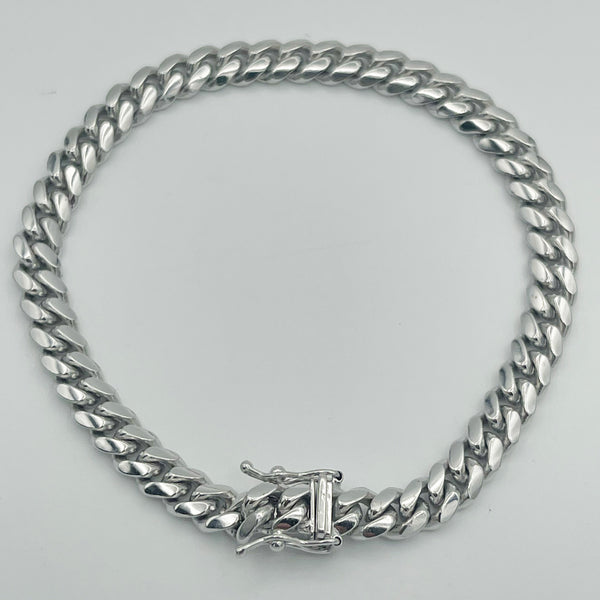 6mm Solid Miami Cuban Bracelet - 14k Yellow Gold - 7.5" | Uverly