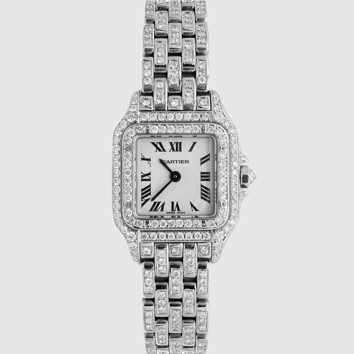 Cartier Panthere Diamond Watch - White Gold | Uverly