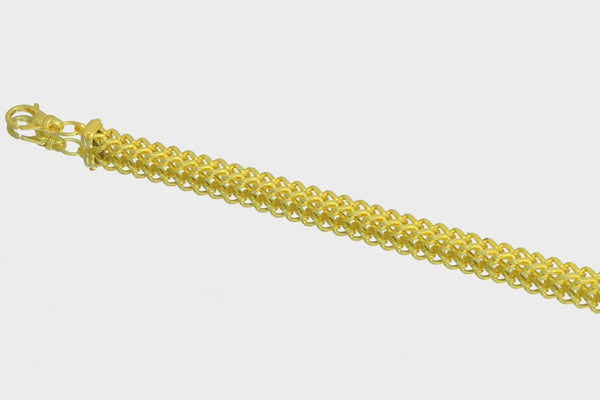 1mm - 8.5mm Square Hollow Franco Necklace - 10k Gold