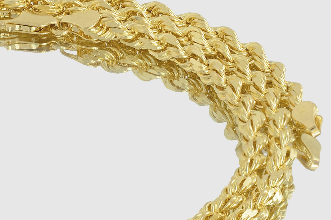 Rope Chain - 10k Solid Yellow Gold | Uverly