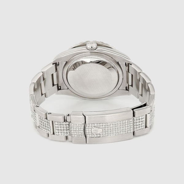 Rolex DateJust 36mm Diamond Stainless Steel Red Dial