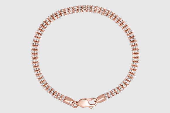Ice Bracelet - 14k Rose Gold | Uverly