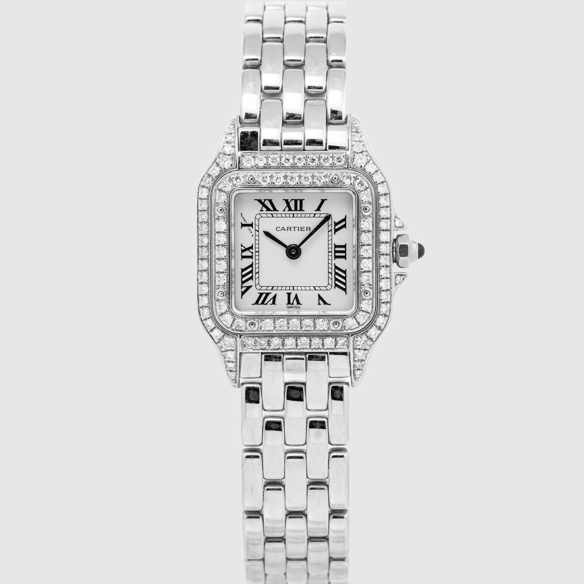 Cartier Panthere Diamond Watch - White Gold | Uverly