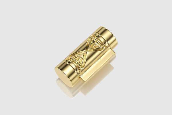5mm Round Barrel Yellow Gold Lock | Uverly