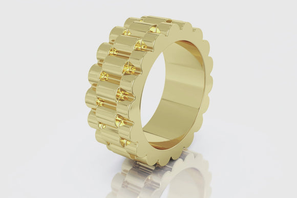 Yellow Gold Rolex Presidential Ring | Uverly