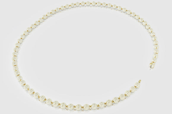 7mm Ball Bead Diamond Necklace