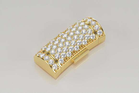 8mm Diamond Curved Barrel Triple Box Lock