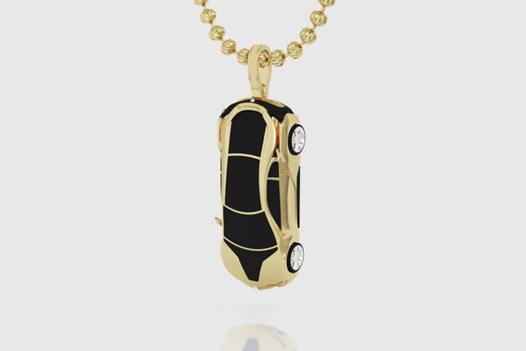 BMW i8 Yellow Gold Pendant