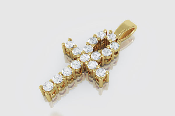 ANKH Micro Diamond Cross