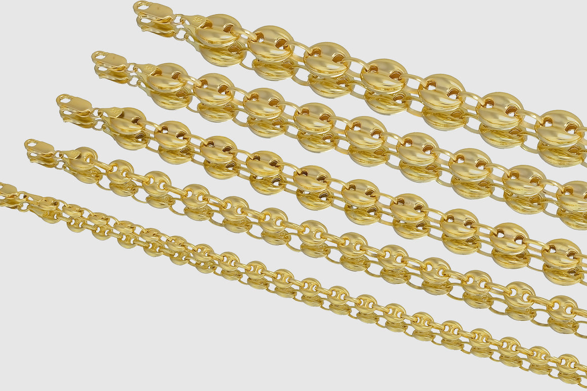 Gucci Mariner Puffed Chain 14K Yellow Gold 