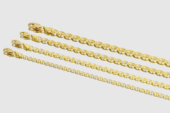 3.5mm - 6.5mm Gucci Chain  - 14k Gold | Uverly