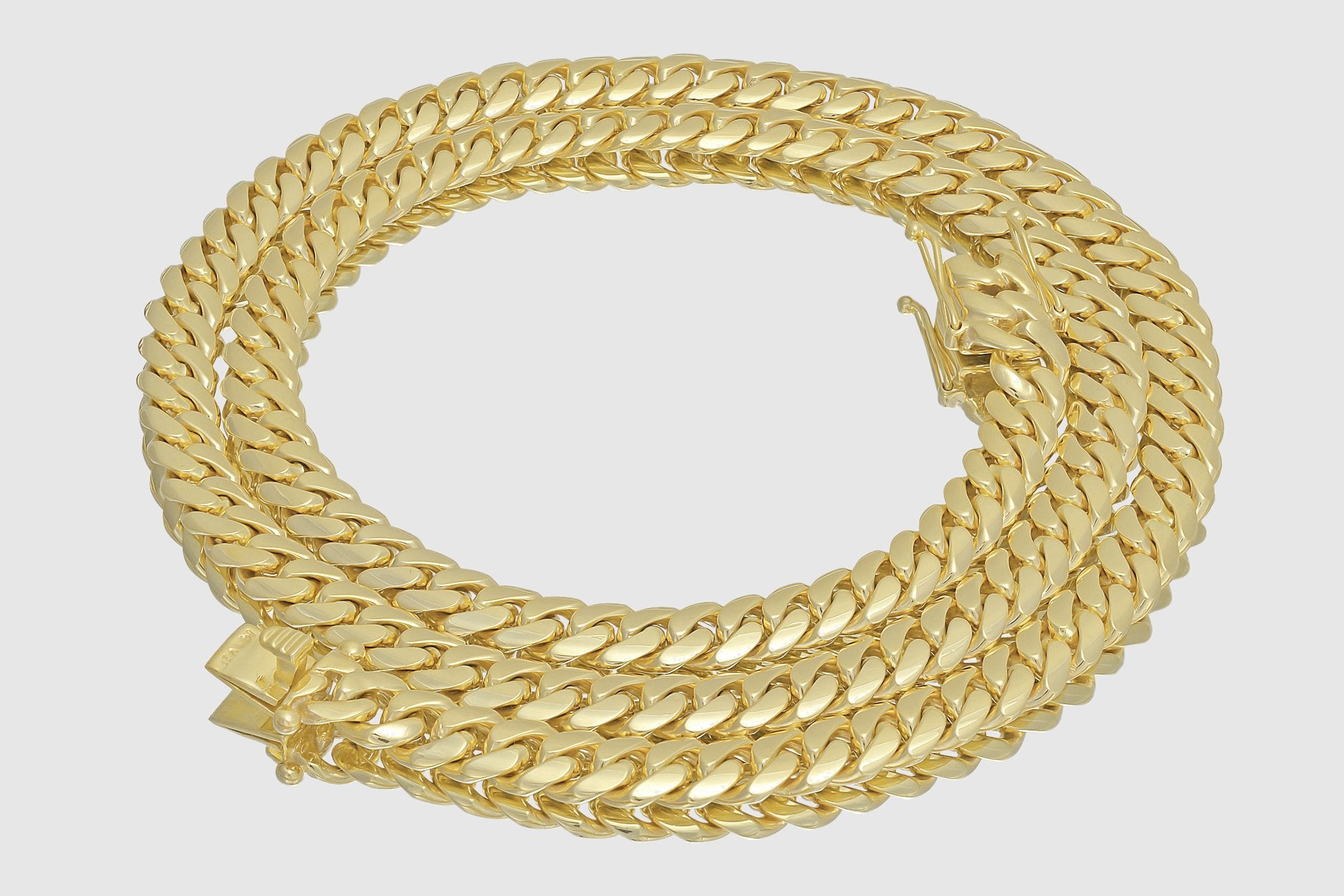 Solid Gold Cuban Link Necklace 14K - 18K