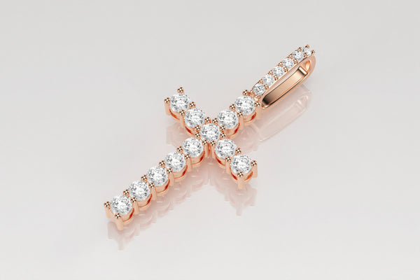 Cruz de tenis de diamante de 3,2 mm