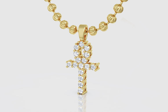 ANKH Micro Diamond Cross