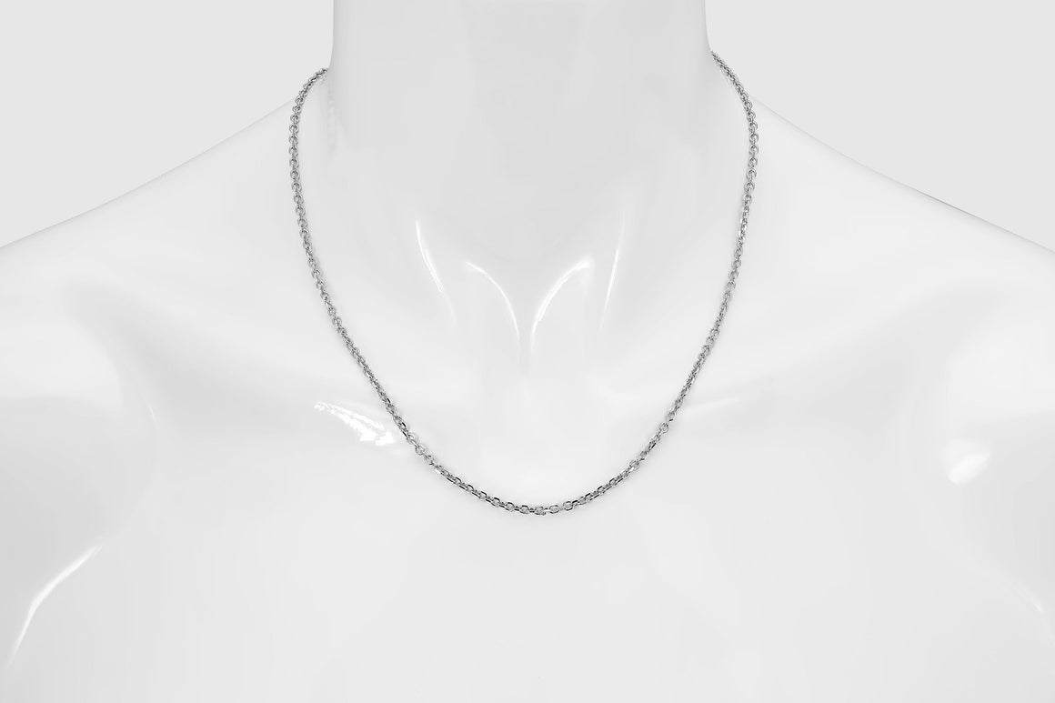 Cable Chain 14K White Gold 