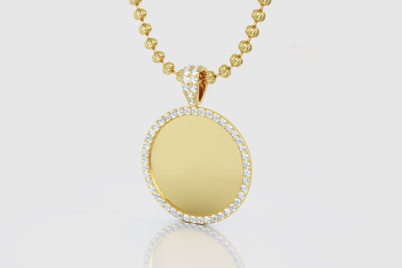 Custom 3d Diamond Picture Memory Pendant
