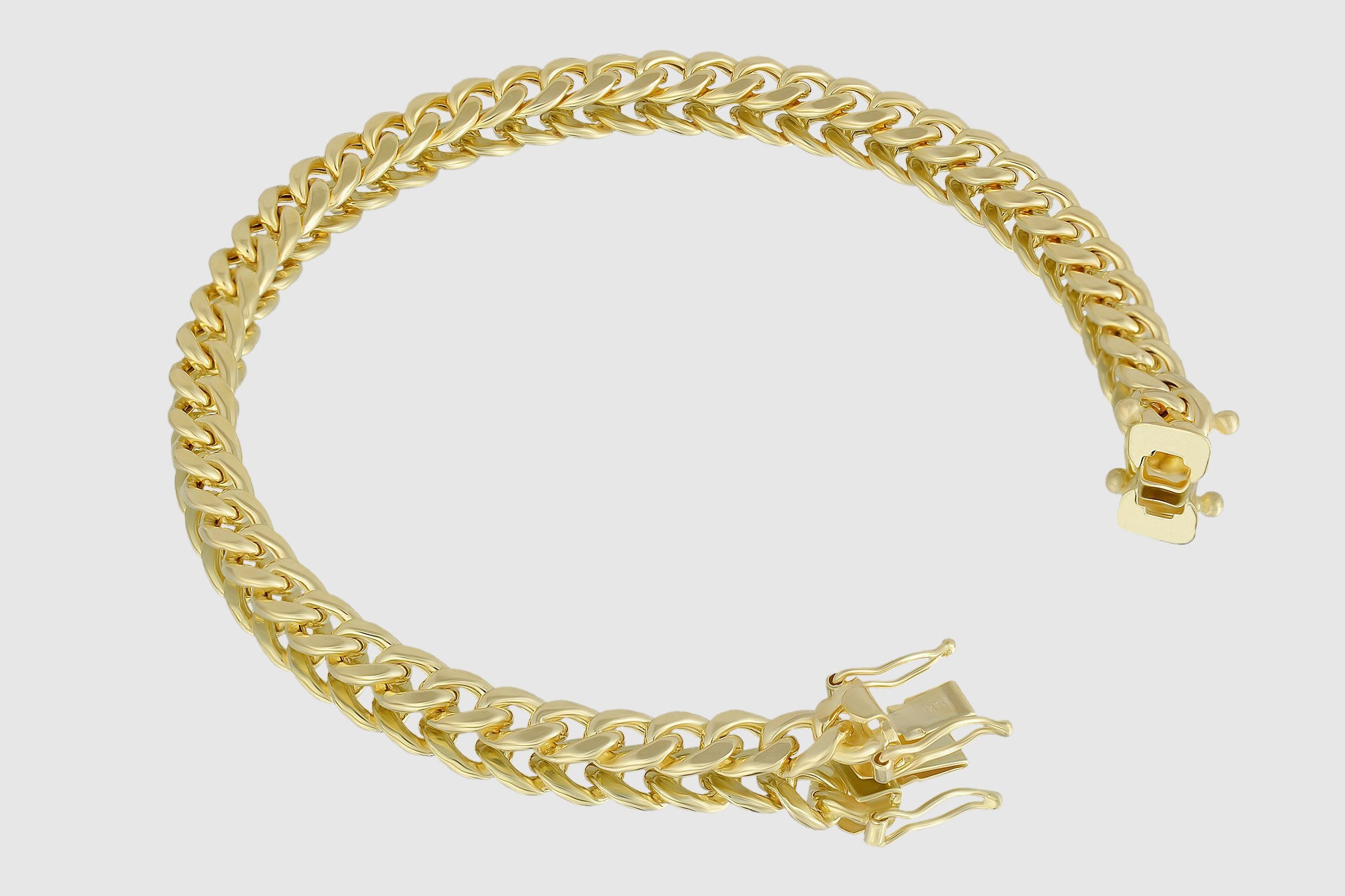 20mm Solid Miami Cuban Gold Bracelet | Uverly 22K / Rose / 7.5