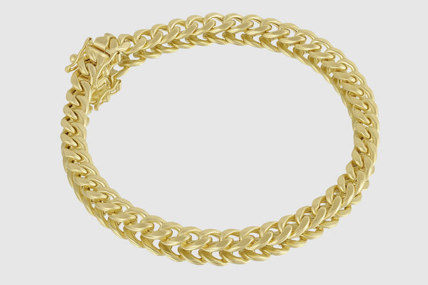 6mm Miami Cuban Bracelet 14K Yellow Gold