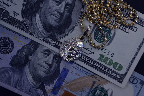 Benjamin Franklin Pendant 14K Green Gold