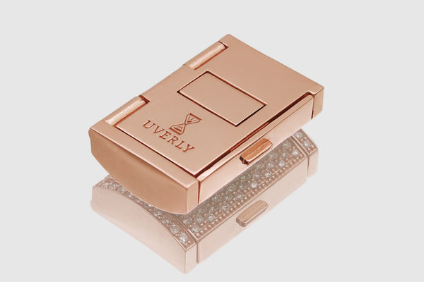 18mm Diamond Barrel Triple Box Lock Rose Gold