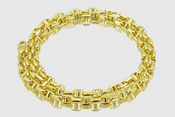 Anchor Mariner Necklace - 14k Yellow Gold | Uverly