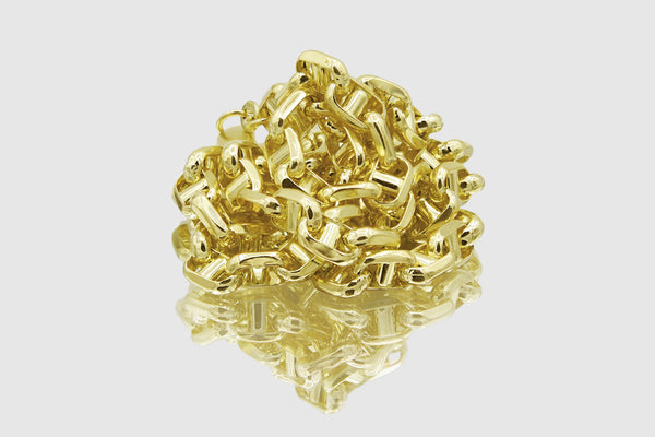 Anchor Mariner Necklace - 14k Yellow Gold | Uverly