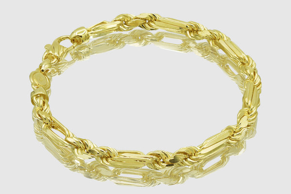 Figarope Bracelet - 14k Solid Yellow Gold | Uverly