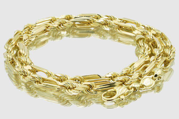 Figarope Chain - 14k Solid Yellow Gold | Uverly
