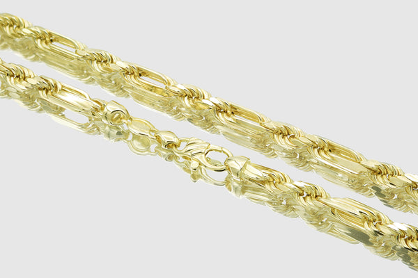 Figarope Chain - 14k Solid Yellow Gold | Uverly