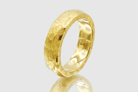 Enchant Wedding Band Ring in 14k or 18k Solid Yellow Gold | Uverly