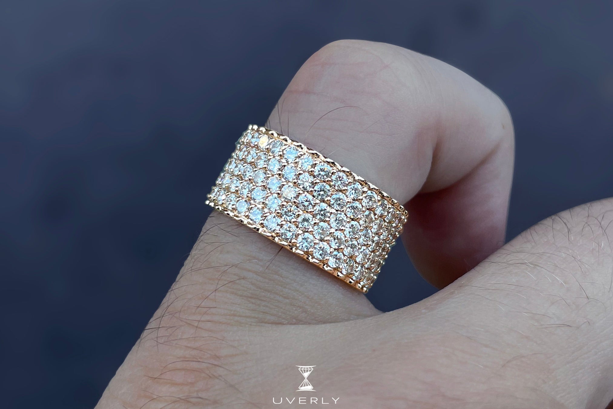 Row Diamond Band Ring - Main Image