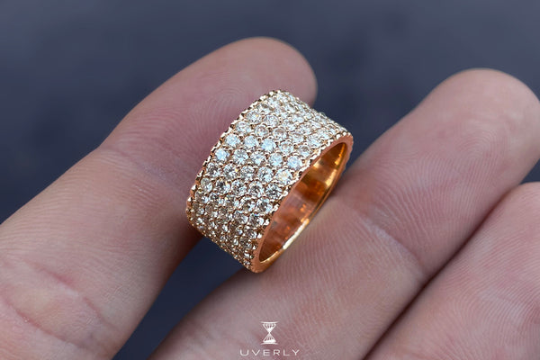 5 Row Pave Ring