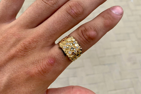 Nugget Diamond Ring - Medium | Uverly