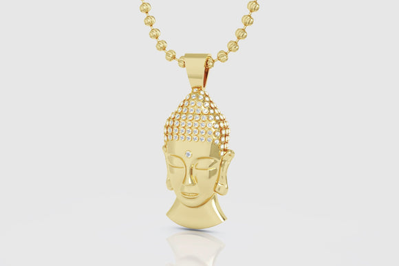 Micro Buddha Amulet Diamond Pendant