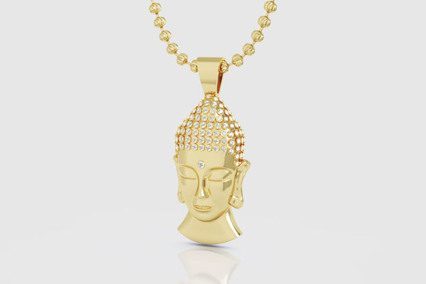 Micro Buddha Amulet Diamond Pendant