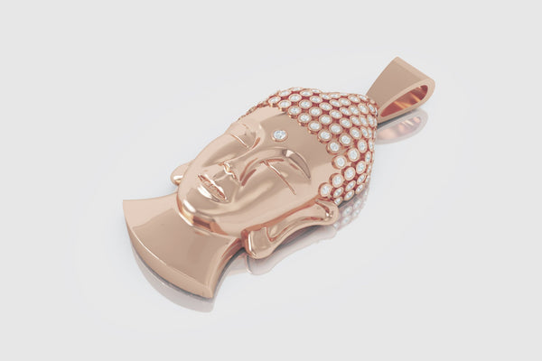 Micro Buddha Amulet Diamond Pendant