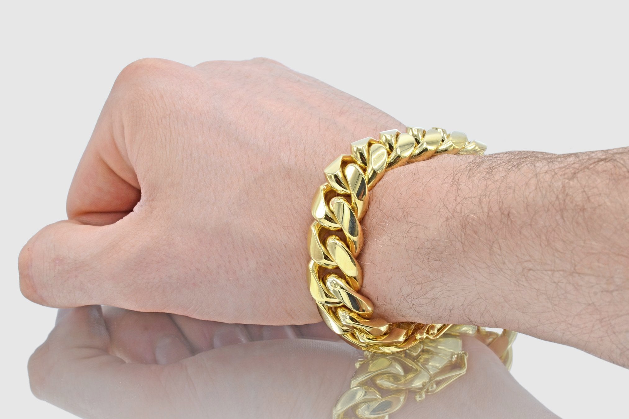 14K Gold Cuban Enamel Bracelet  Royal Chain Group