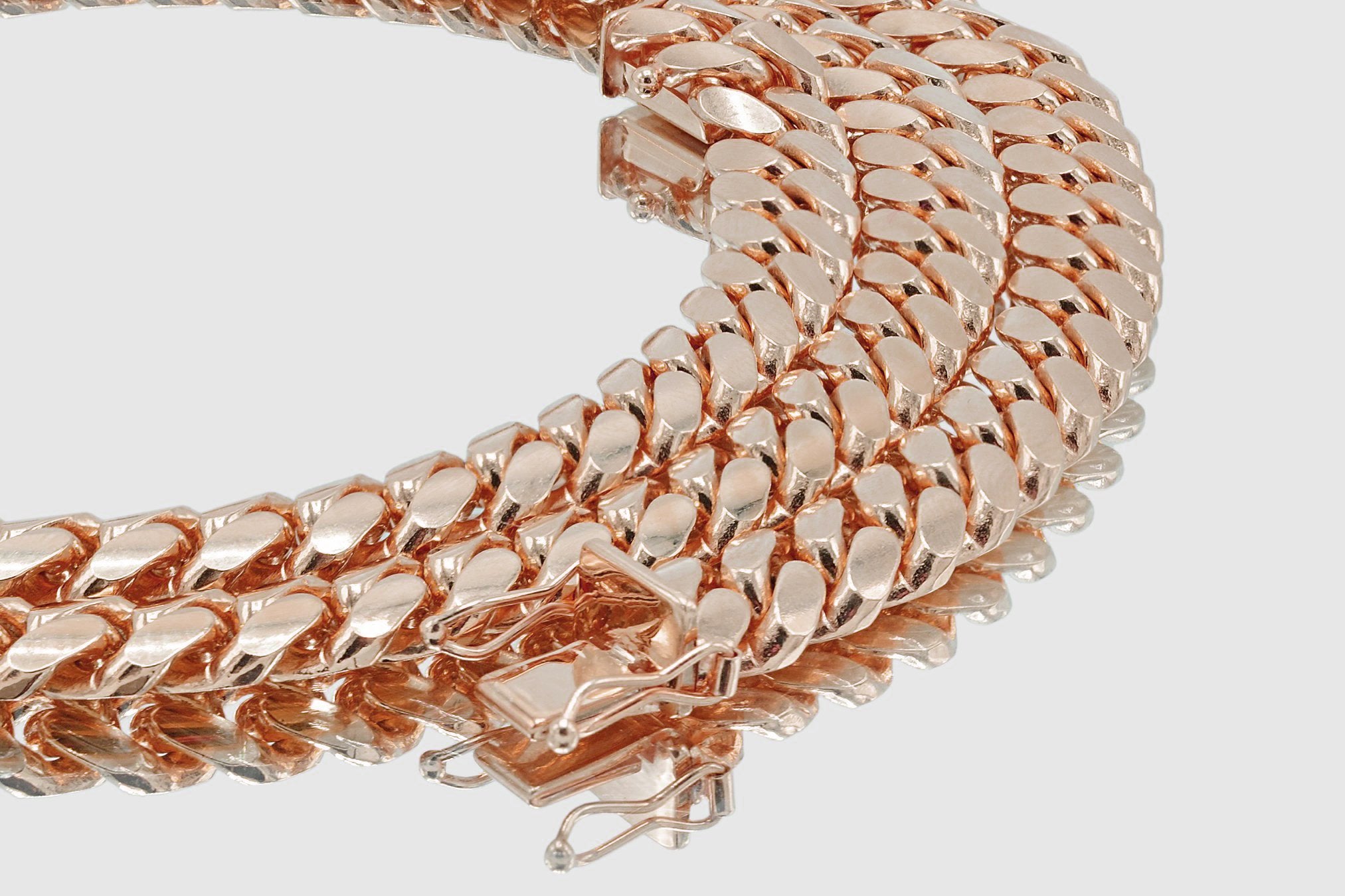 10k ROSE GOLD MIAMI CUBAN LINK AVALANCHE - アクセサリー