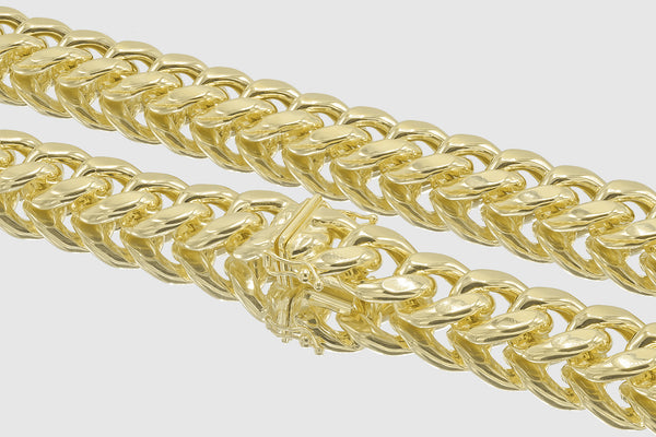 13mm 14K Miami Cuban Gold Necklace