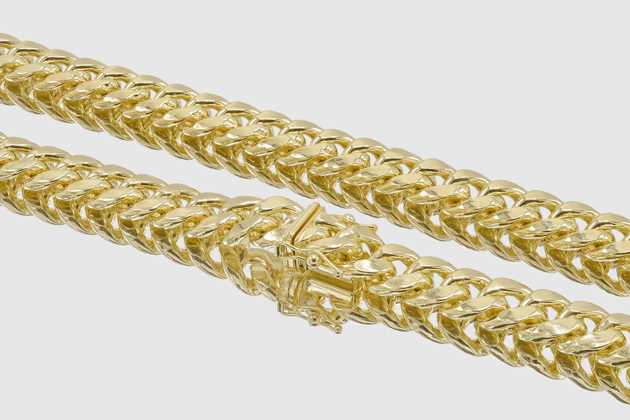 10 MM Cuban Link Chain (Silver) MEDIUM – goldfevermiami
