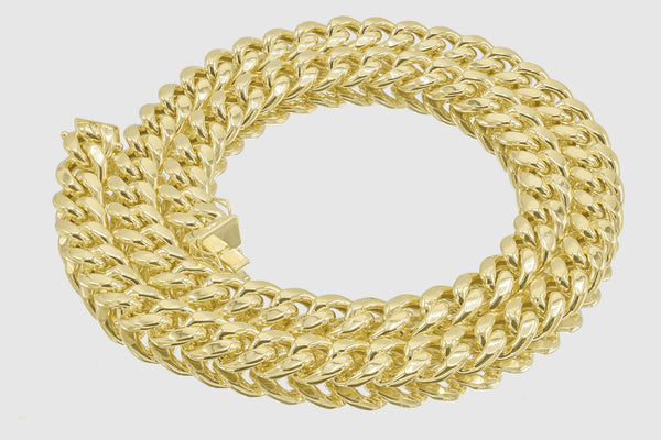 13mm 14K Miami Cuban Gold Necklace