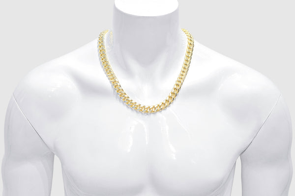 13mm 14K Miami Cuban Gold Necklace